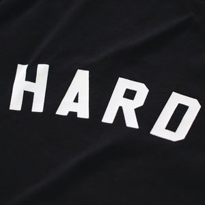 Women's Oversized Crop Tee - Hard Work Black